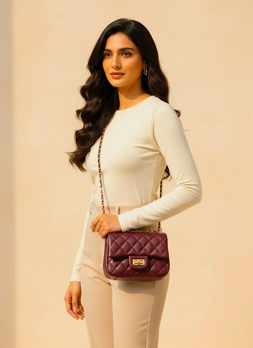 DOCKLOCK CROSSBODY - MAROON