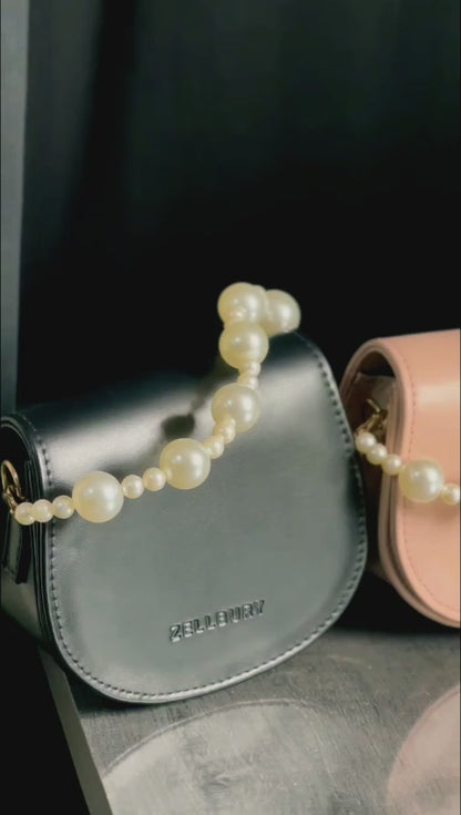 MIDNIGHT PEARL HANDBAG - BLACK
