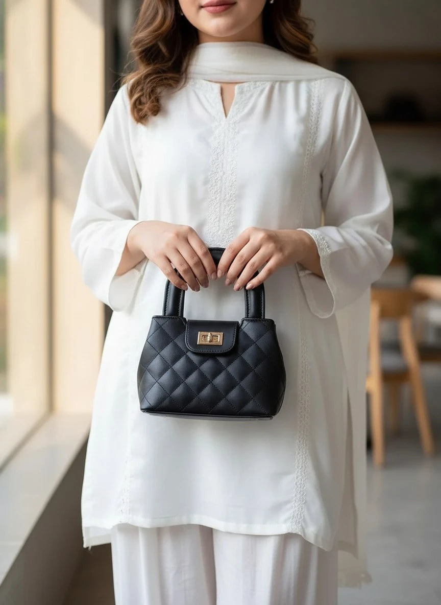 DOCKLOCK HANDLE BAG - BLACK
