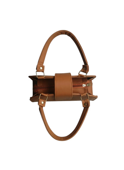 D-BOX HANDBAG - BROWN