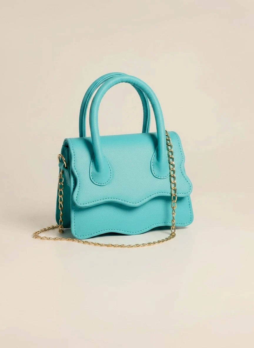 WAVY HANDBAG - BLUE