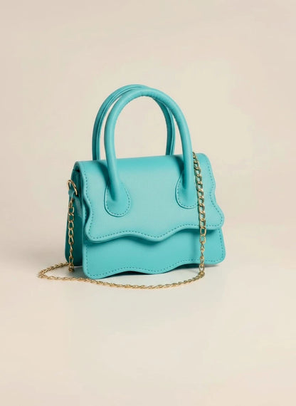 WAVY HANDBAG - BLUE