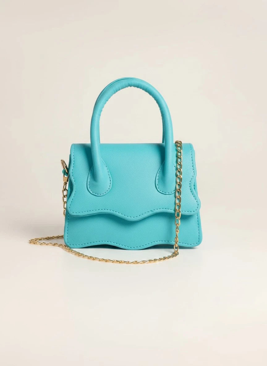 WAVY HANDBAG - BLUE